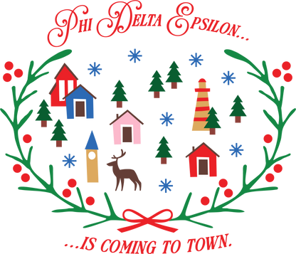 Phi Delta Epsilon Christmas Village Crewneck