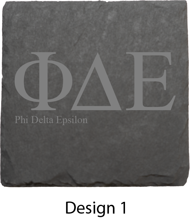 Phi Delta Epsilon Stone Coasters - 4-Pack