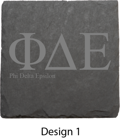 Phi Delta Epsilon Stone Coasters - 4-Pack