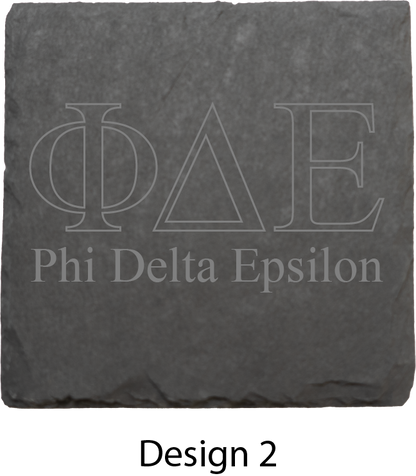 Phi Delta Epsilon Stone Coasters - 4-Pack