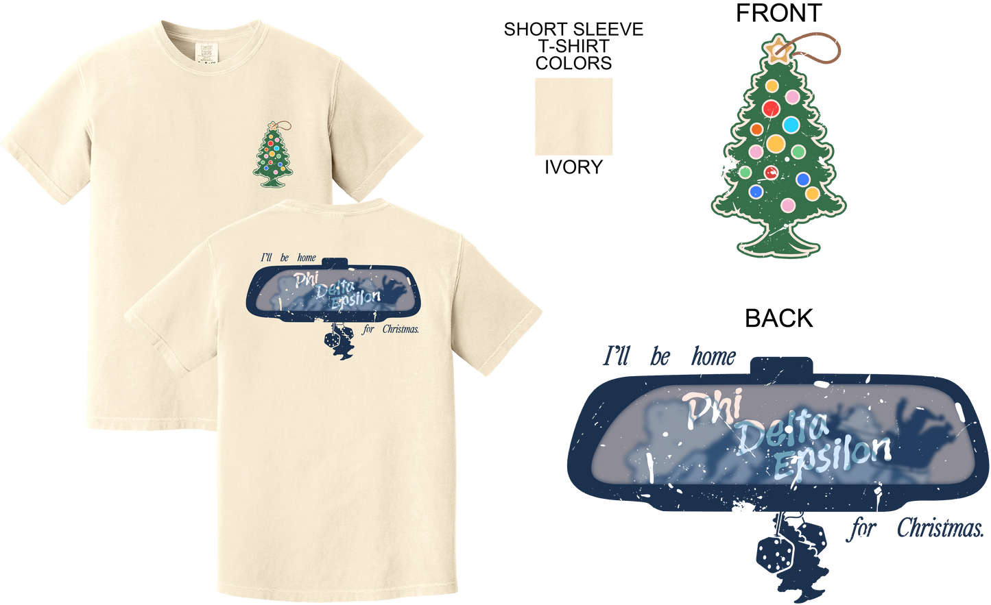 Phi Delta Epsilon Holiday Road Trip Graphic Tee