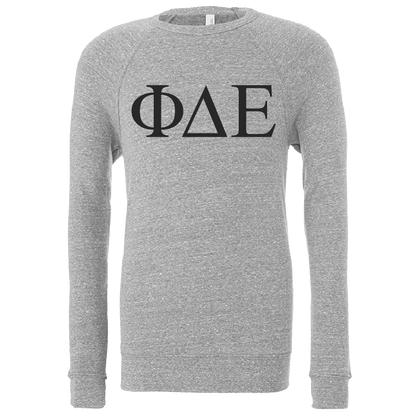 Phi Delta Epsilon Lettered Crewneck Sweatshirts