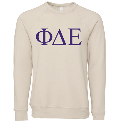 Phi Delta Epsilon Lettered Crewneck Sweatshirts