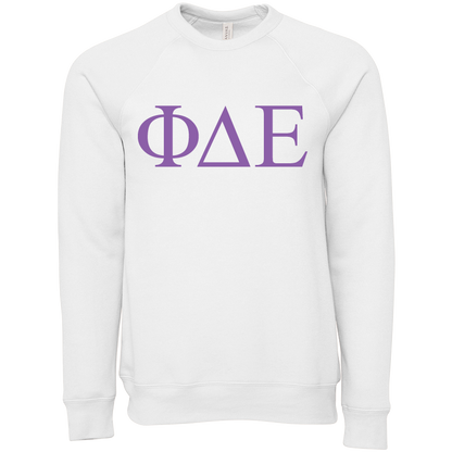 Phi Delta Epsilon Lettered Crewneck Sweatshirts