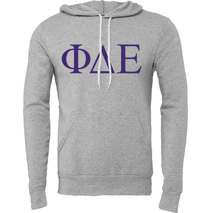 Phi Delta Epsilon Lettered Hooded Sweatshirts
