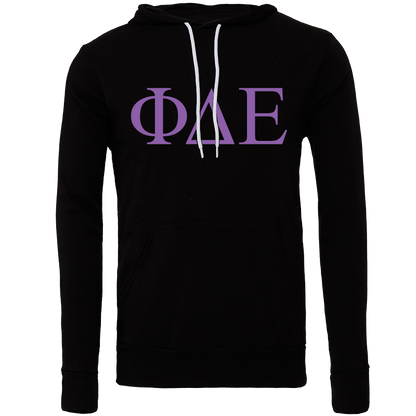 Phi Delta Epsilon Lettered Hooded Sweatshirts