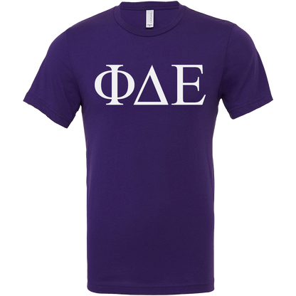 Phi Delta Epsilon Lettered Short Sleeve T-Shirts