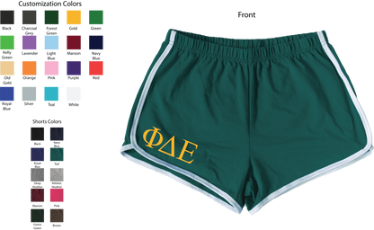 Phi Delta Epsilon Lettered Women's Shorts