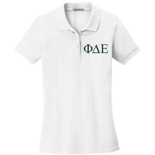 Phi Delta Epsilon Ladies' Embroidered Polo Shirt