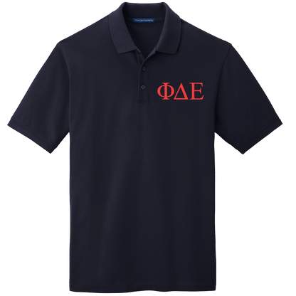 Phi Delta Epsilon  Men's Embroidered Polo Shirt