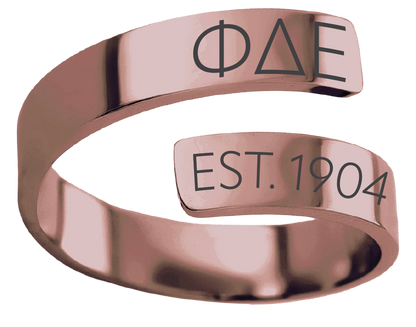 Phi Delta Epsilon Year and Letters Rings