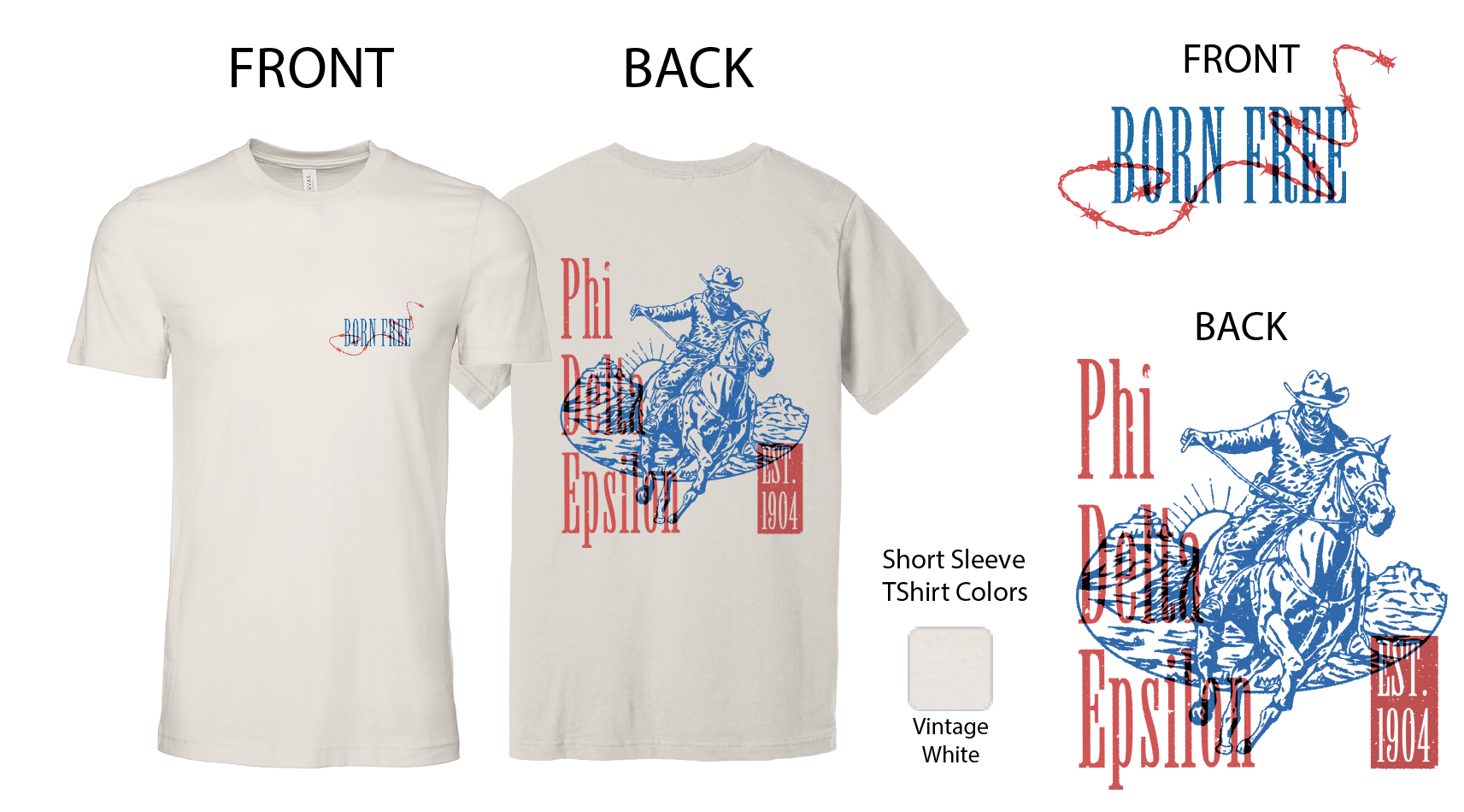Phi Delta Epsilon Cowboy Graphic T-Shirt
