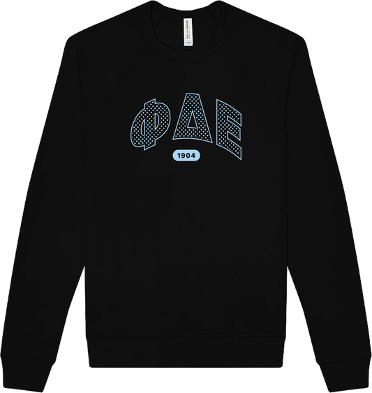 Phi Delta Epsilon Varsity Polka Dot Crewneck