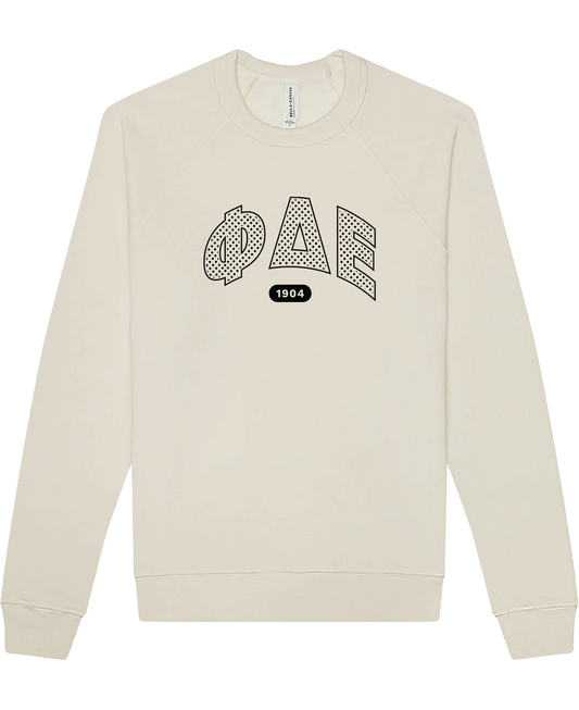 Phi Delta Epsilon Varsity Polka Dot Crewneck