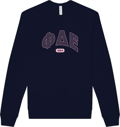 Phi Delta Epsilon Varsity Polka Dot Crewneck
