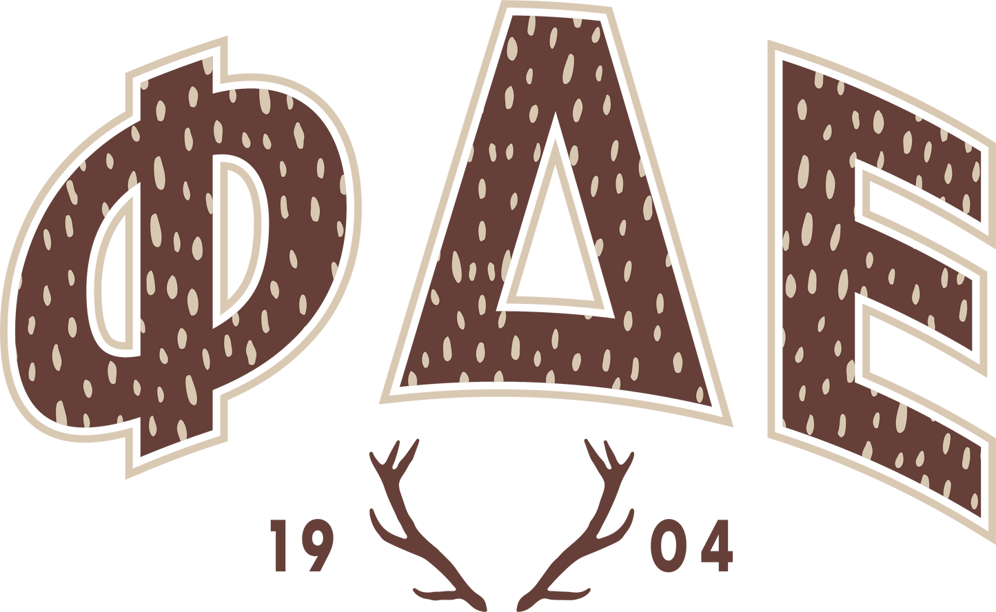 Phi Delta Epsilon Fawn Print Varsity Hoodie