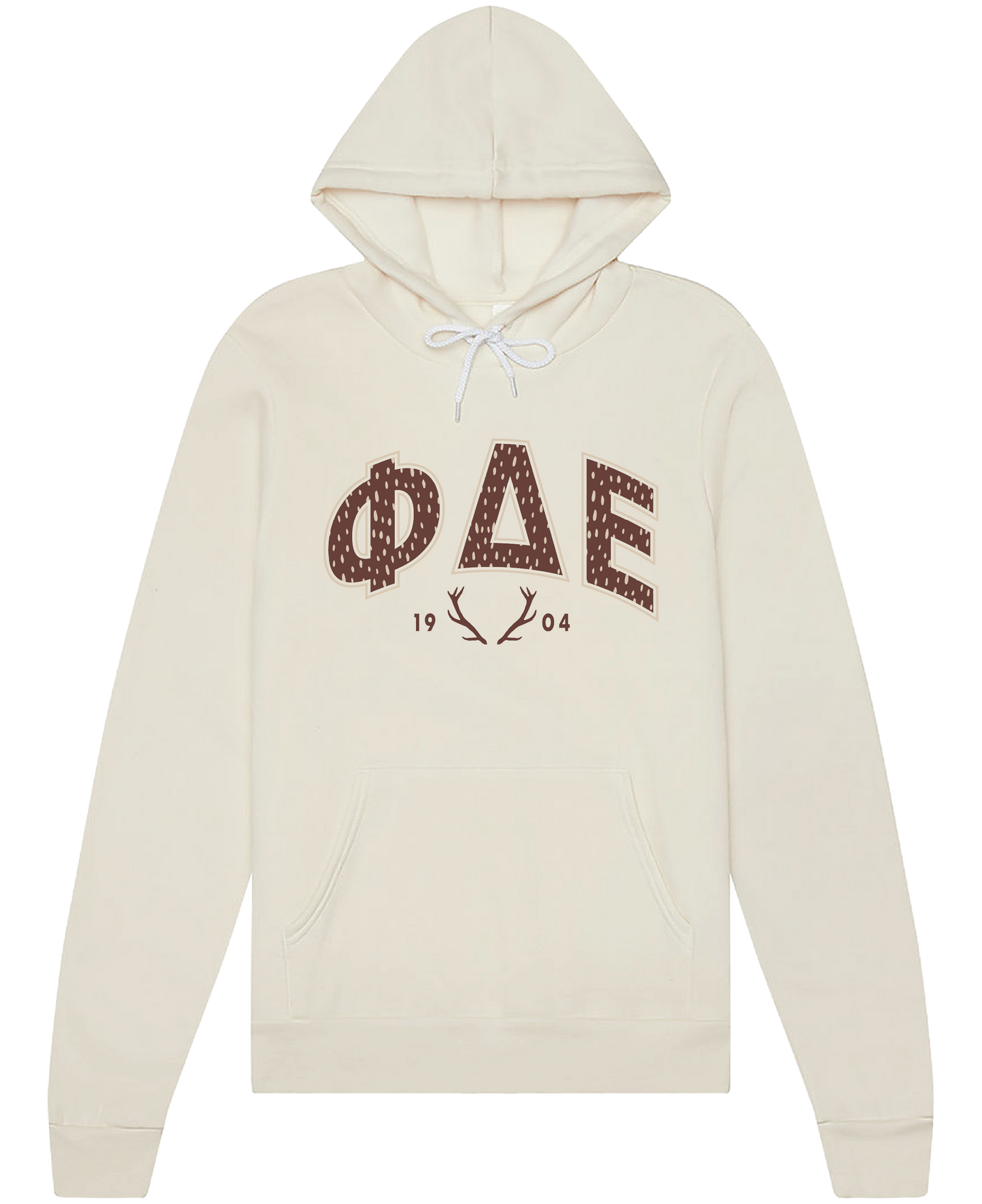 Phi Delta Epsilon Fawn Print Varsity Hoodie