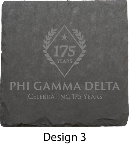 Phi Gamma Delta Stone Coasters - 4-Pack