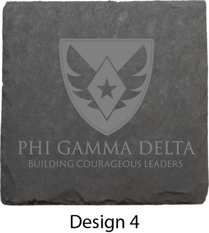 Phi Gamma Delta Stone Coasters - 4-Pack