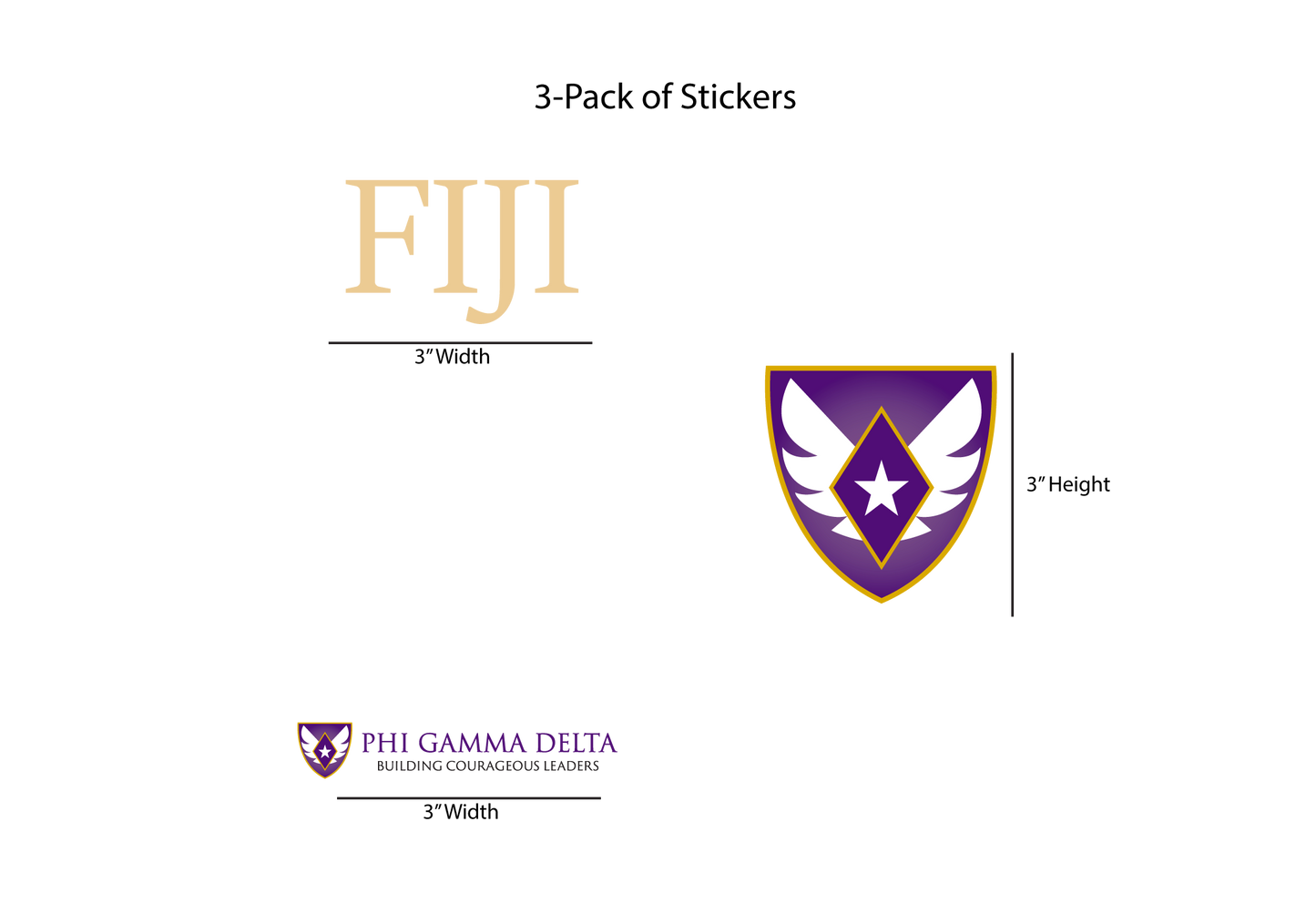 Phi Gamma Delta Stickers