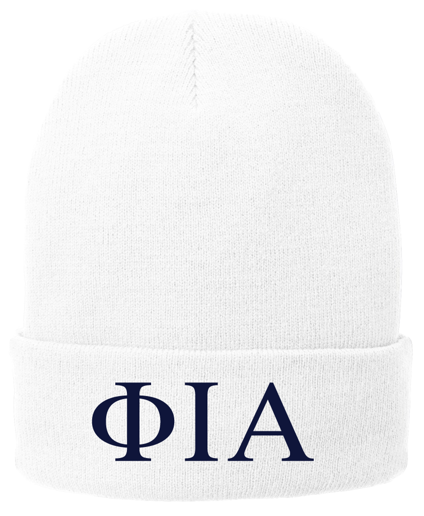 Phi Iota Alpha Lettered Beanies