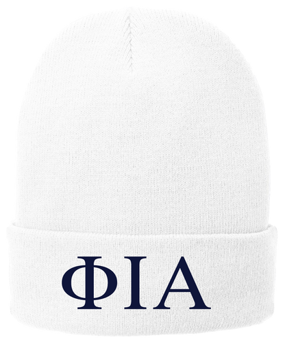 Phi Iota Alpha Lettered Beanies