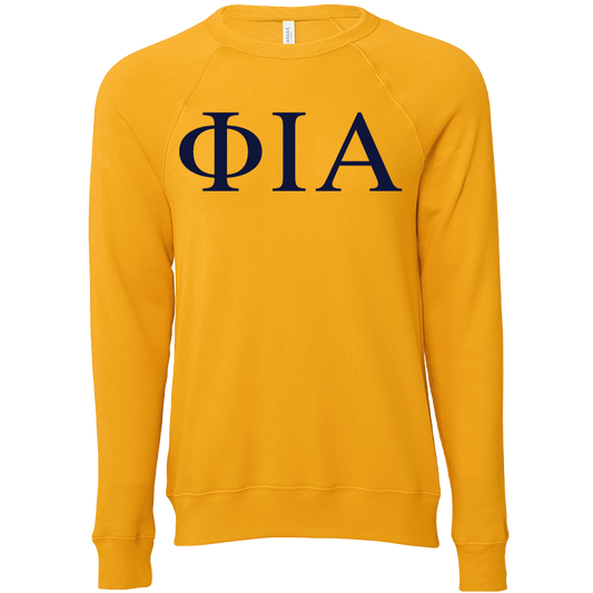 Phi Iota Alpha Embroidered Lettered Crewneck Sweatshirts