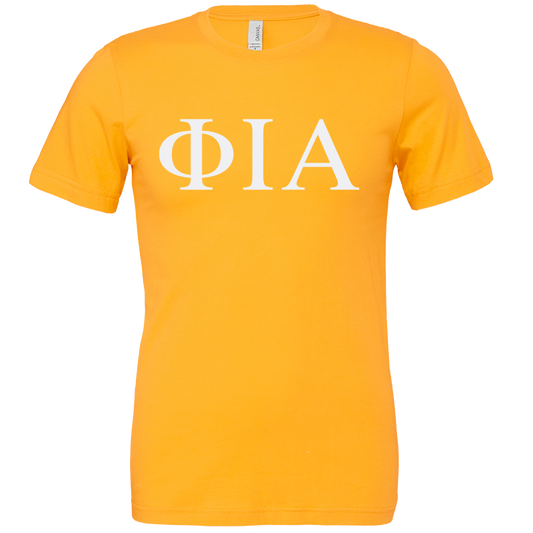 Phi Iota Alpha Lettered Short Sleeve T-Shirts