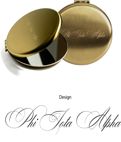 Phi Iota Alpha Script Pocket Mirrors