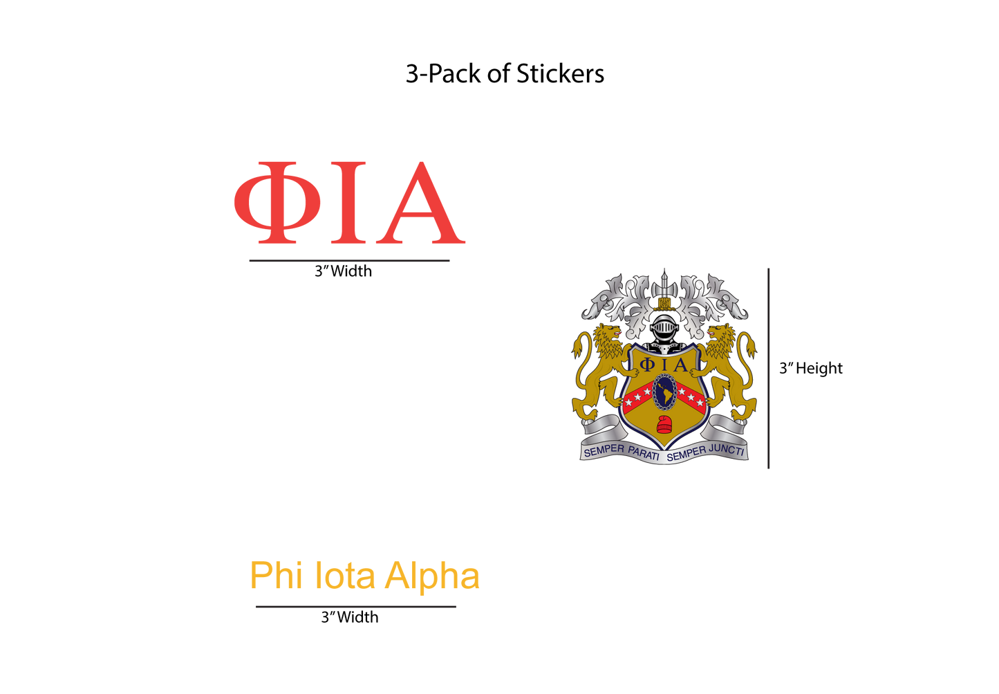 Phi Iota Alpha Stickers