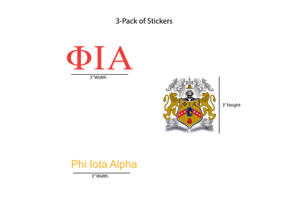 Phi Iota Alpha Stickers
