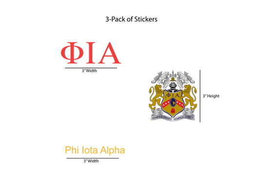 Phi Iota Alpha Stickers