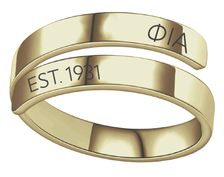 Phi Iota Alpha Year and Letters Rings