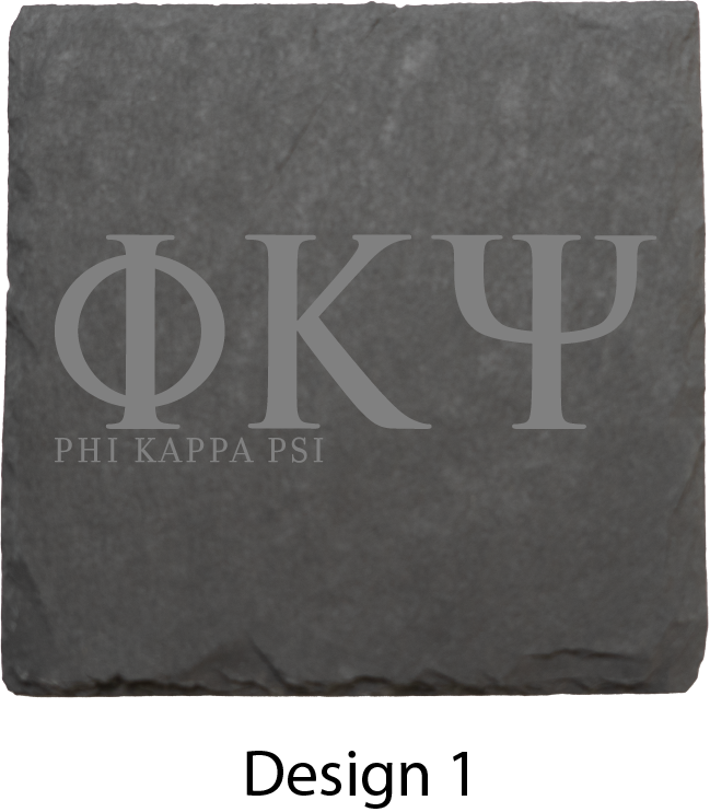 Phi Kappa Psi Stone Coasters - 4-Pack