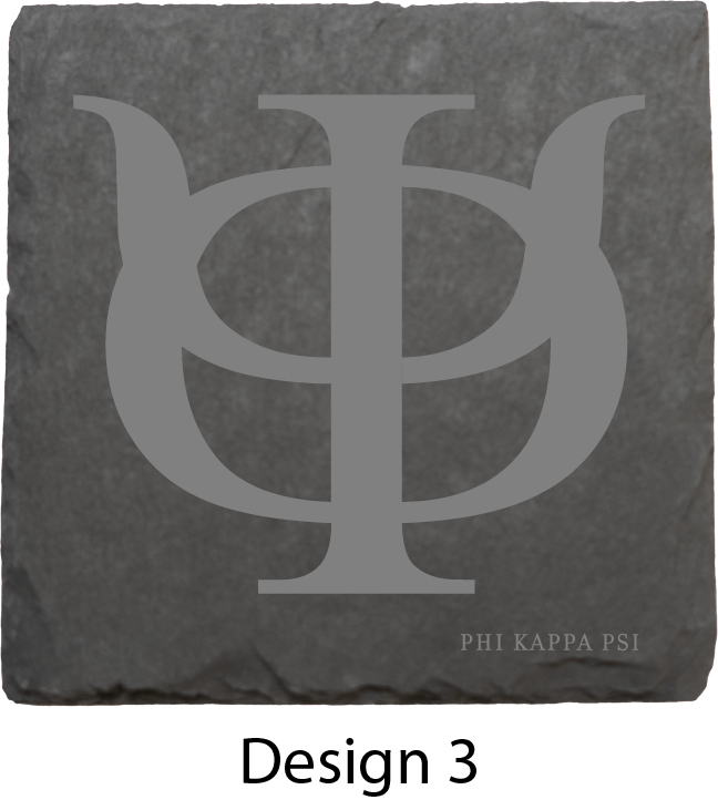 Phi Kappa Psi Stone Coasters - 4-Pack