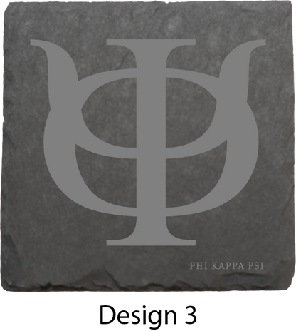 Phi Kappa Psi Stone Coasters - 4-Pack