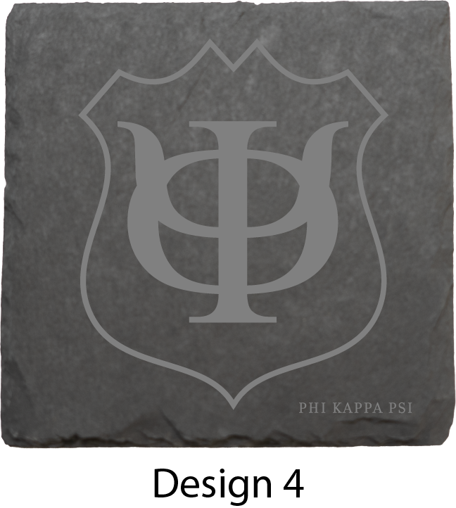 Phi Kappa Psi Stone Coasters - 4-Pack