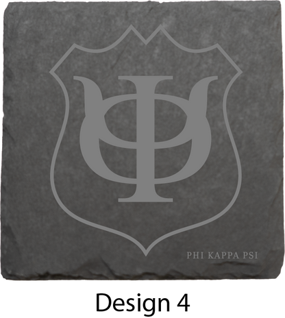 Phi Kappa Psi Stone Coasters - 4-Pack