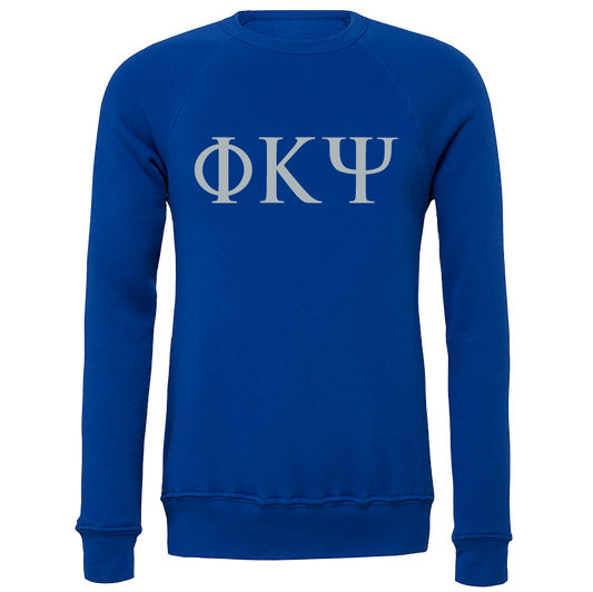 Phi Kappa Psi Embroidered  Lettered Crewneck Sweatshirts