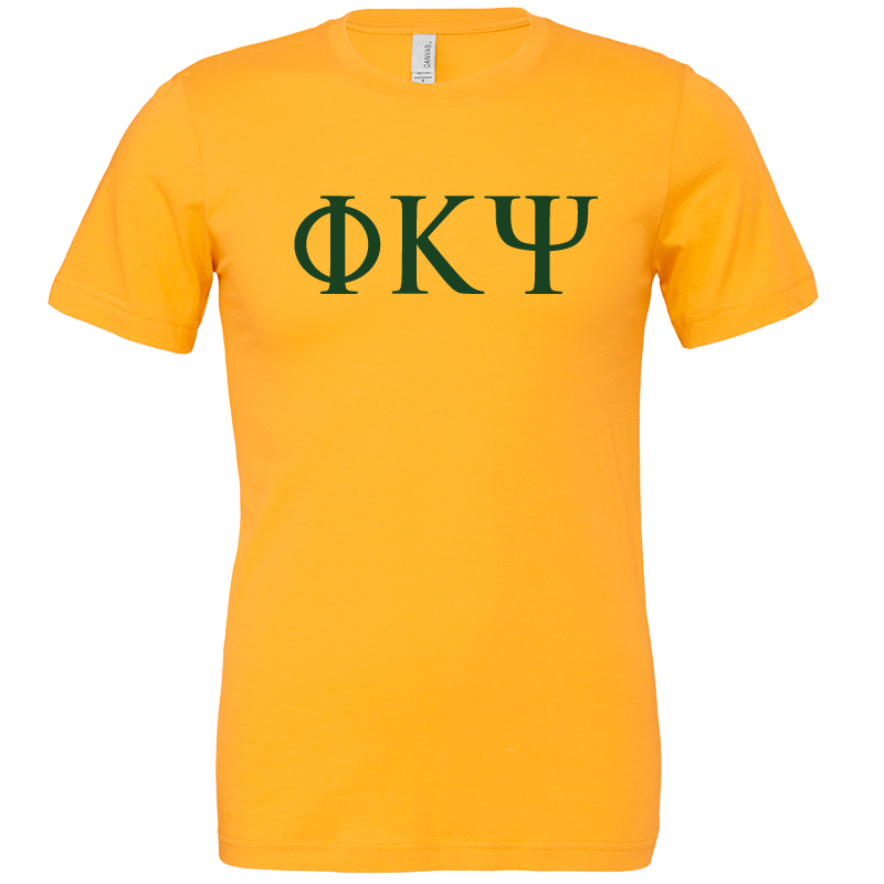 Phi Kappa Psi Lettered Short Sleeve T-Shirts