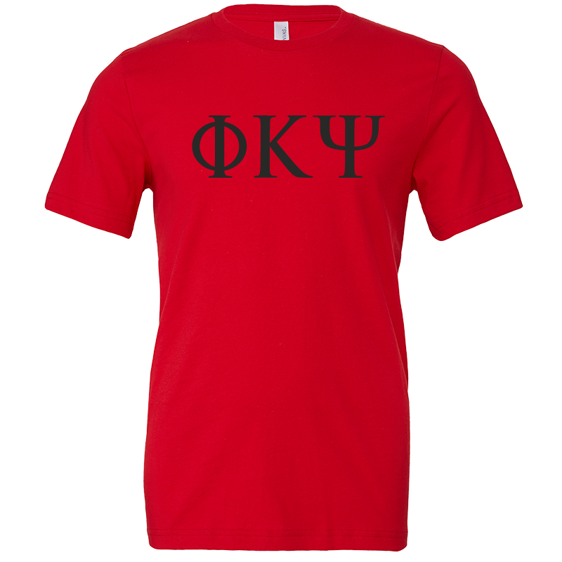 Phi Kappa Psi Lettered Short Sleeve T-Shirts