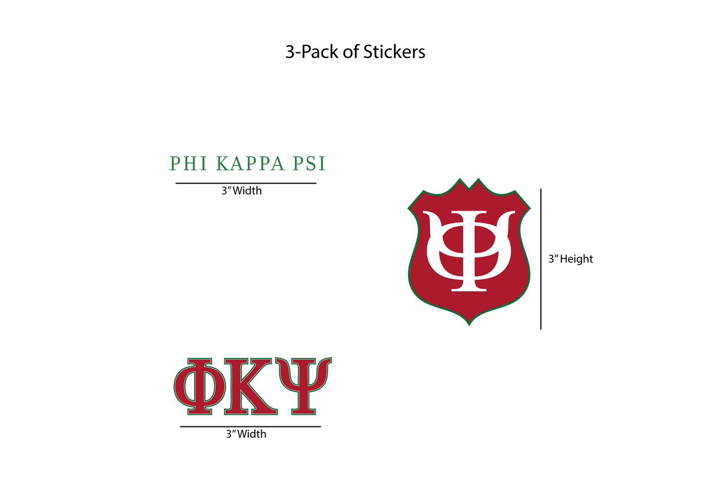 Phi Kappa Psi Stickers