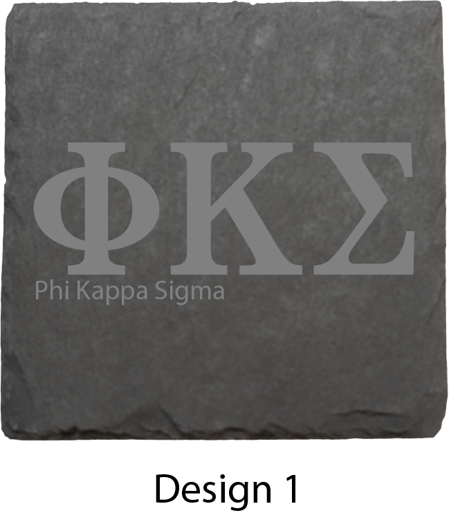 Phi Kappa Sigma Stone Coasters - 4-Pack