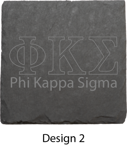 Phi Kappa Sigma Stone Coasters - 4-Pack