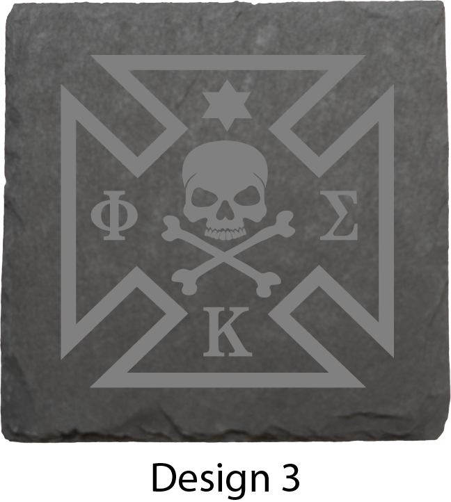 Phi Kappa Sigma Stone Coasters - 4-Pack
