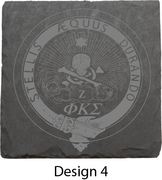 Phi Kappa Sigma Stone Coasters - 4-Pack