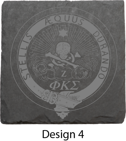 Phi Kappa Sigma Stone Coasters - 4-Pack