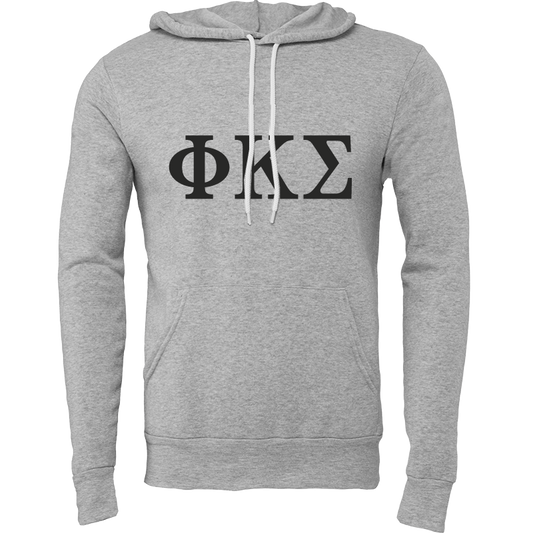 Phi Kappa Sigma Lettered Hooded Sweatshirts