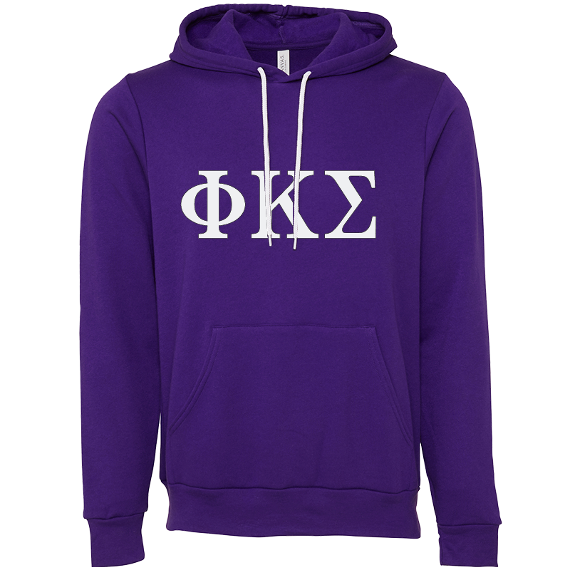 Phi Kappa Sigma Lettered Hooded Sweatshirts