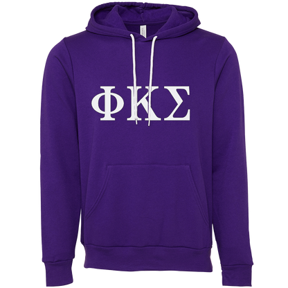 Phi Kappa Sigma Lettered Hooded Sweatshirts